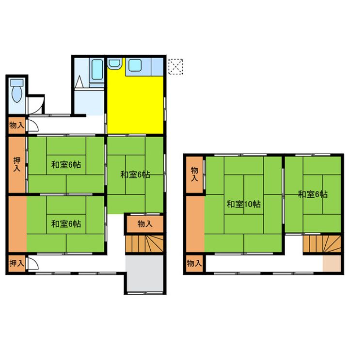 岐阜県羽島市竹鼻町狐穴(一戸建)の賃貸物件の間取り