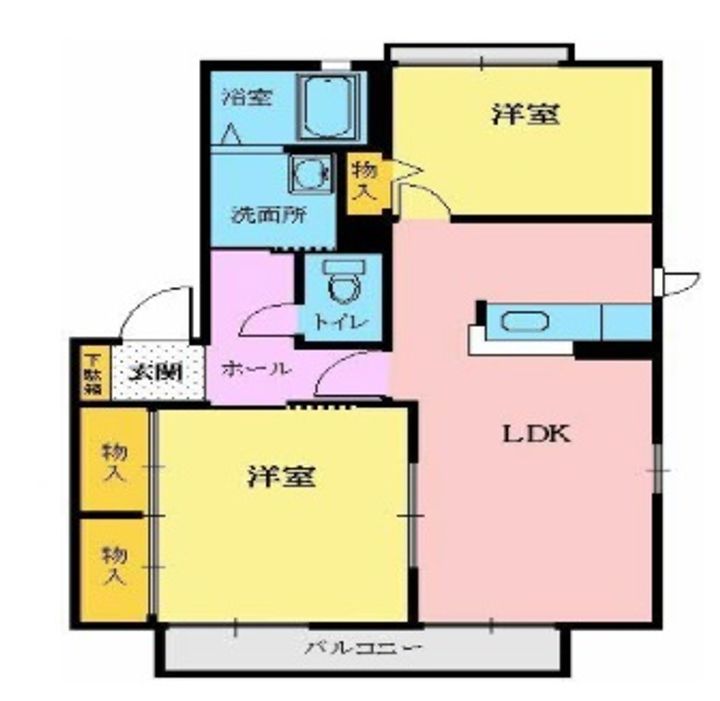 宮城県名取市小山3(アパート)の賃貸物件の間取り