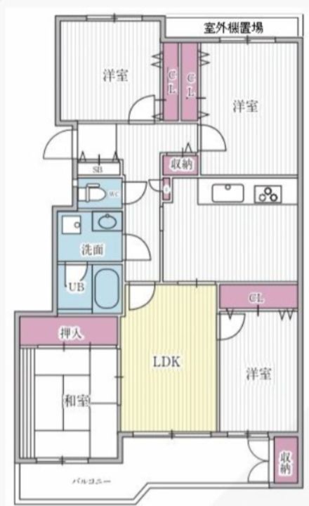 T’s garden横浜反町の間取り