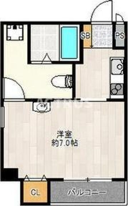 大阪府大阪市阿倍野区西田辺町2(マンション)の賃貸物件の間取り