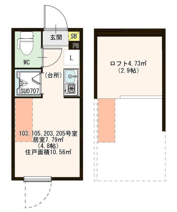 ハーモニーテラス南小岩IXの間取り