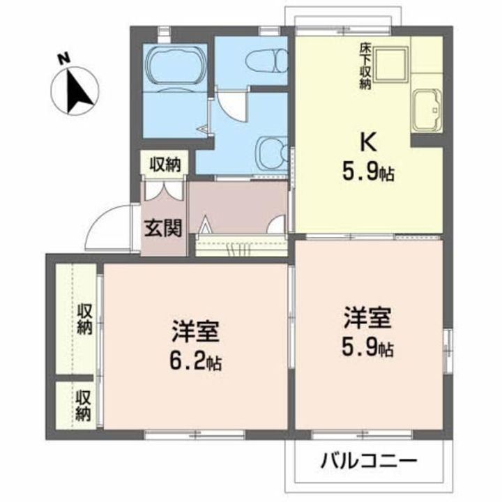 アムールコートAの間取り