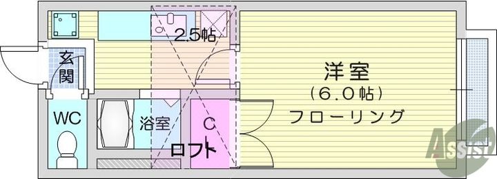 エンジェルズシェアの間取り