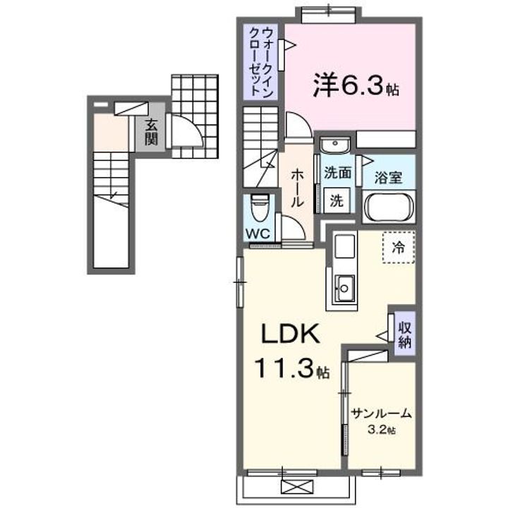 DK エステート 守山の間取り