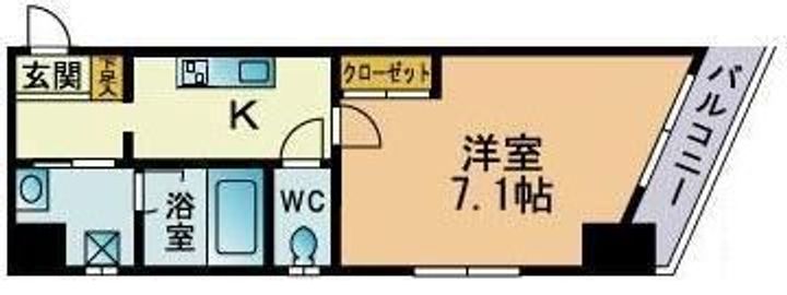 東京都荒川区西日暮里2(マンション)の賃貸物件の間取り