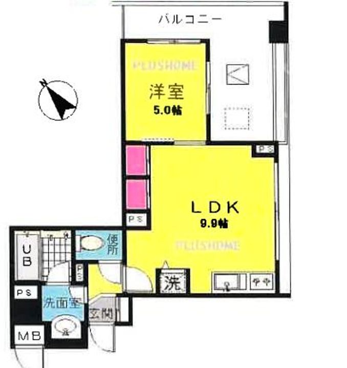 ブリリア文京動坂上の間取り