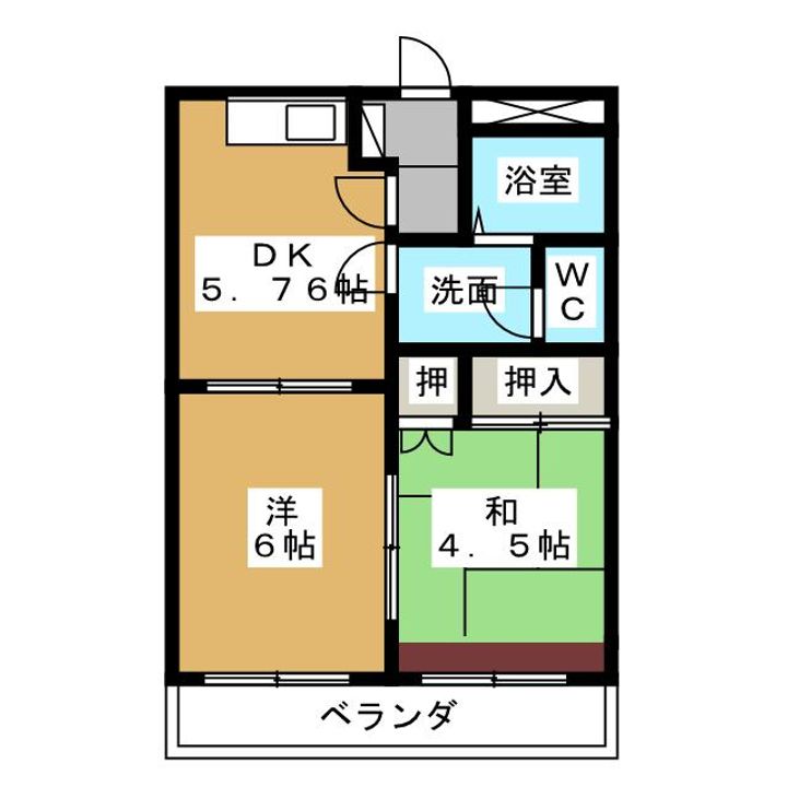 パレス野添IIの間取り