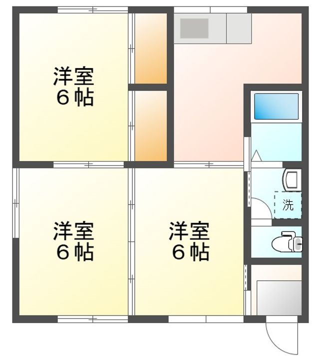鹿児島県鹿屋市札元2(一戸建)の賃貸物件の間取り