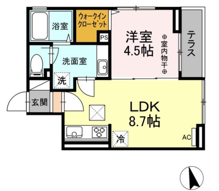D-room西平山A棟の間取り