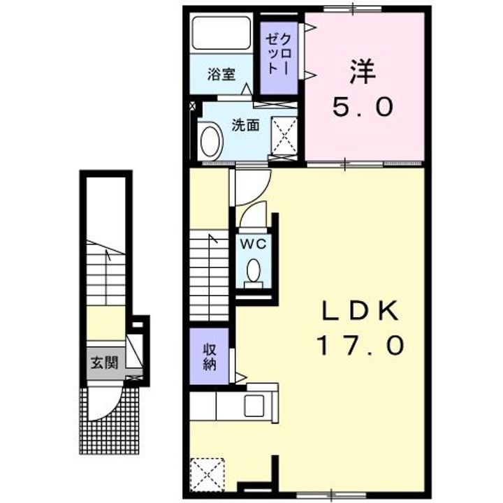 Mメゾン東開の間取り