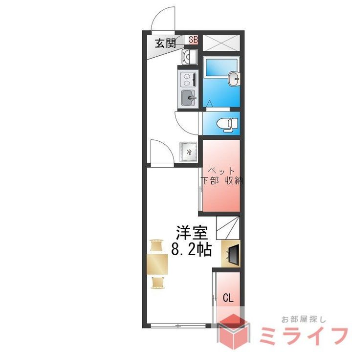 レオパレス北巽駅北の間取り