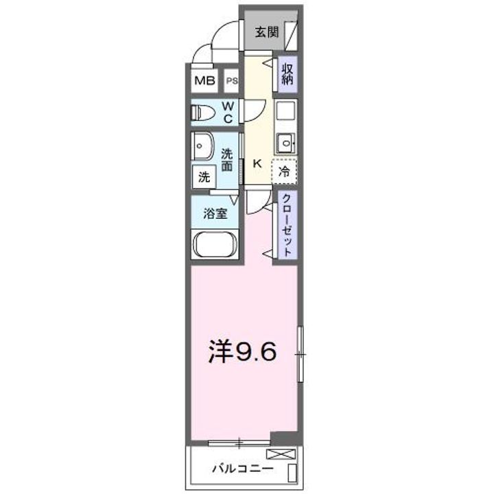大阪府枚方市三栗2(アパート)の賃貸物件の間取り