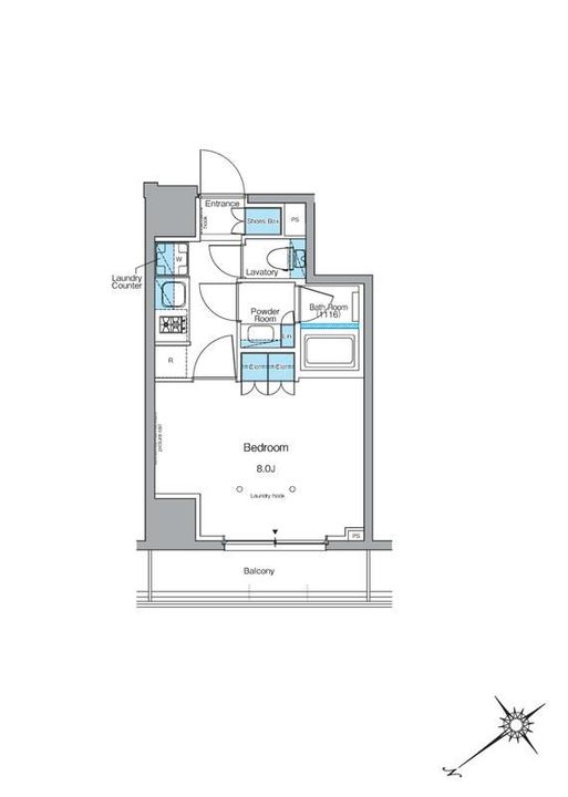 東京都台東区上野7(マンション)の賃貸物件の間取り