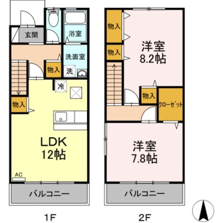 東京都江戸川区中葛西4(マンション)の賃貸物件の間取り