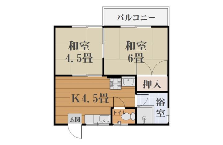 小原ハイツの間取り