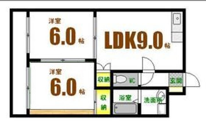 西田ビルの間取り