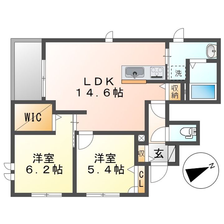 シャーメゾン・リラの間取り