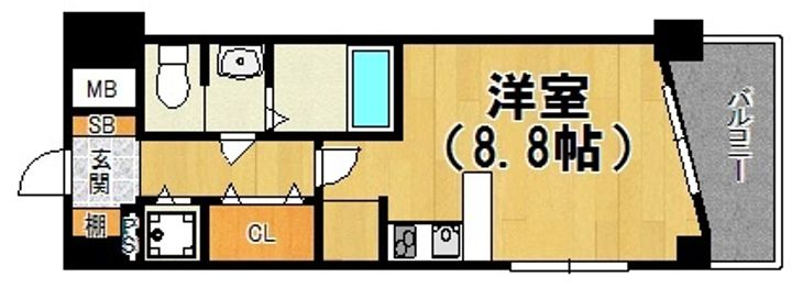 サムティ大阪WESTグランジールの間取り