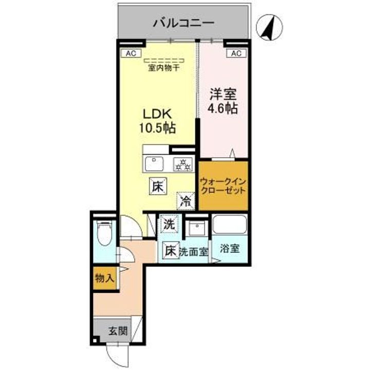 埼玉県さいたま市南区文蔵1(アパート)の賃貸物件の間取り