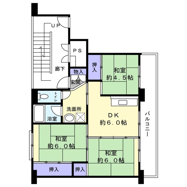 岩手県釜石市甲子町第5地割(マンション)の賃貸物件の間取り