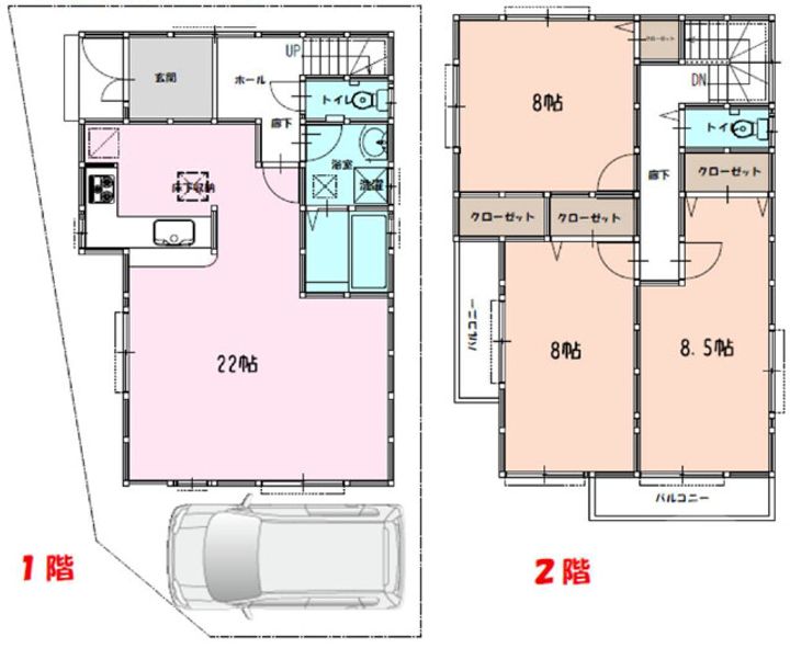 大阪府摂津市鳥飼下2(一戸建)の賃貸物件の間取り