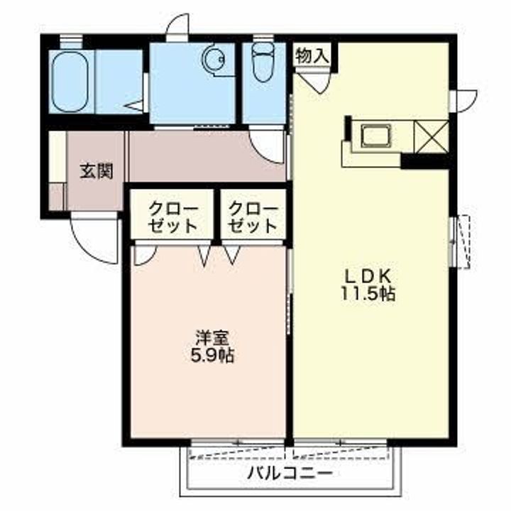 ひまわり Aの間取り