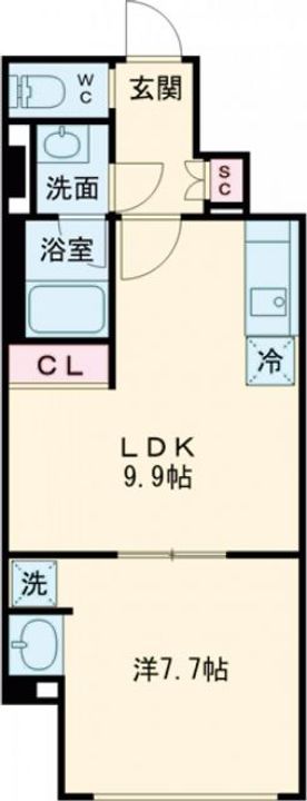 ルミーク北千住の間取り