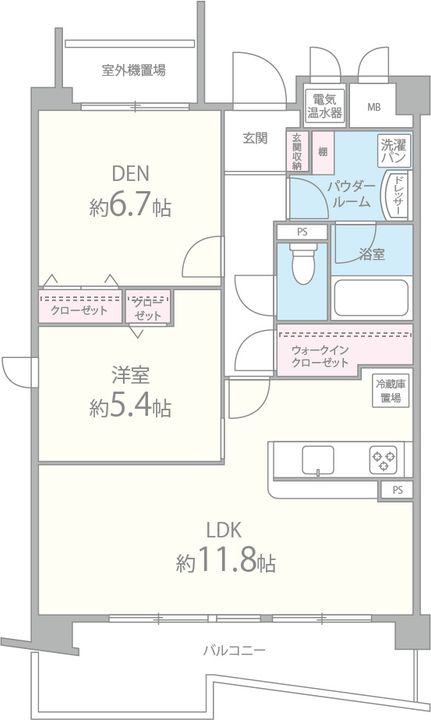 グランデ紫陽花の間取り