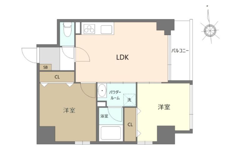 東京都足立区六町1(マンション)の賃貸物件の間取り