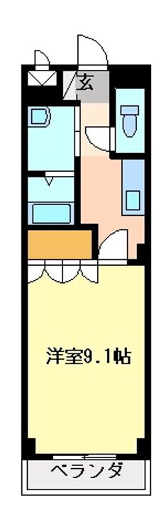 徳島県阿南市羽ノ浦町中庄市(アパート)の賃貸物件の間取り