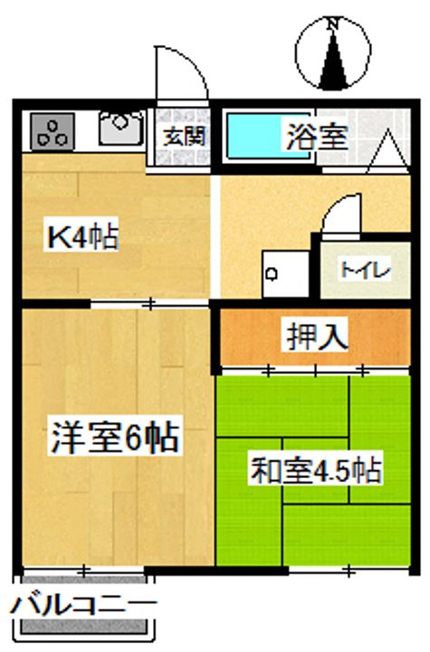 コーポNKQの間取り