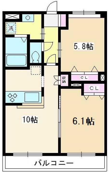埼玉県志木市下宗岡1(マンション)の賃貸物件の間取り