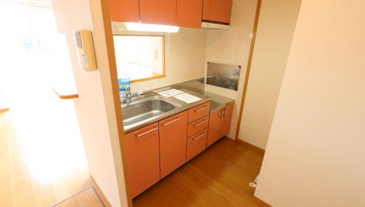 栃木県那須塩原市二区町(アパート)の賃貸物件のキッチン