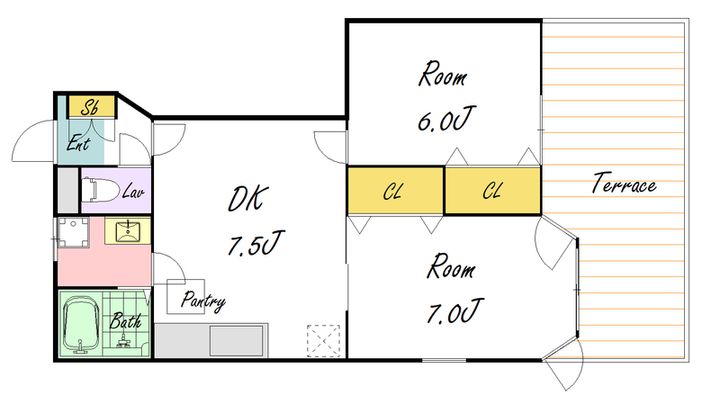ハイツクラールの間取り