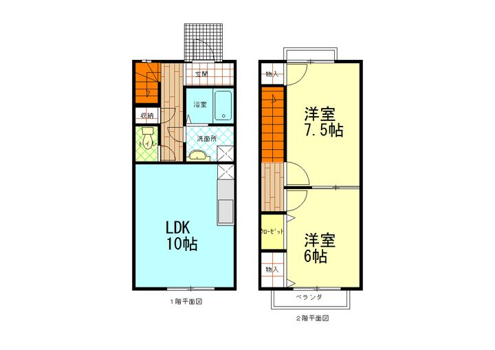 三重県伊勢市上地町(一戸建)の賃貸物件の間取り