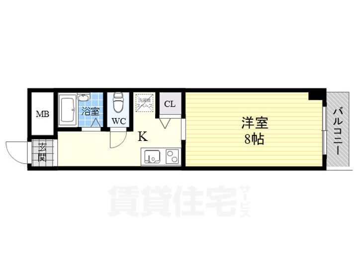 クリスタルハイツ玉出の間取り