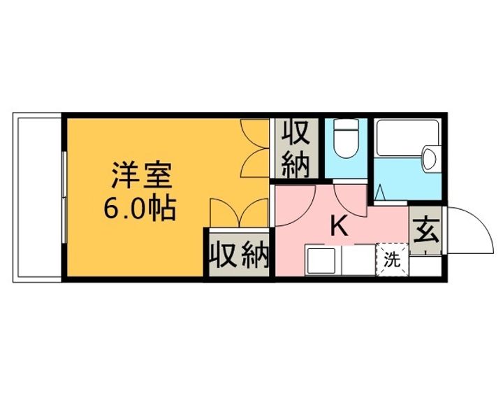 千葉県市川市塩焼4(アパート)の賃貸物件の間取り