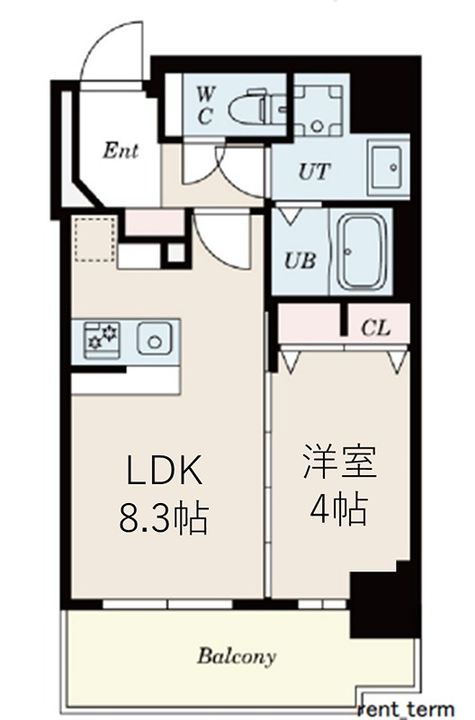大阪府大阪市中央区内久宝寺町2(マンション)の賃貸物件の間取り