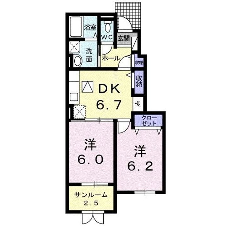 グレイス シェード Cの間取り
