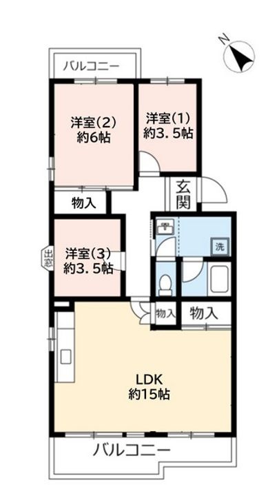 URアミティ学園西町の間取り