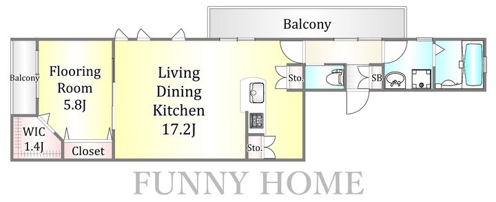 ヒルズ三宿の間取り