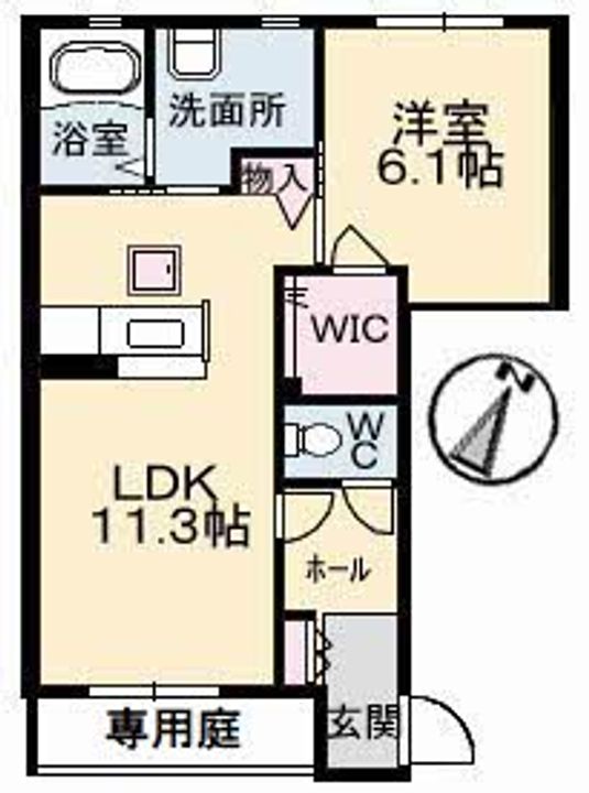 シャーメゾン小泉 A棟の間取り