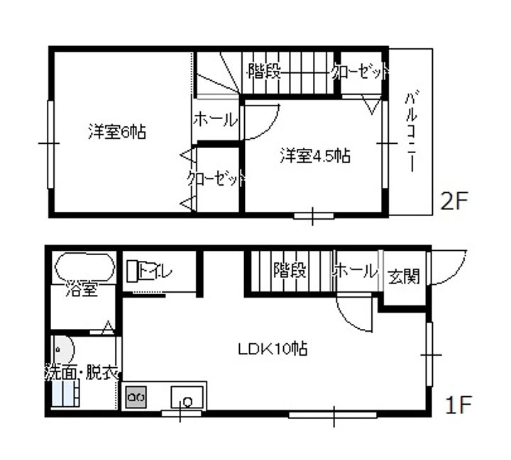 宮城県塩竈市長沢町(一戸建)の賃貸物件の間取り