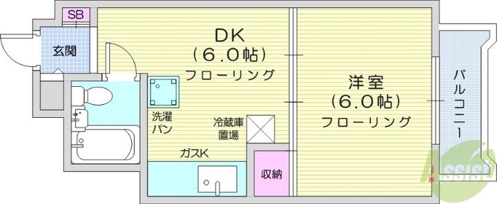 チサンマンション第2仙台の間取り