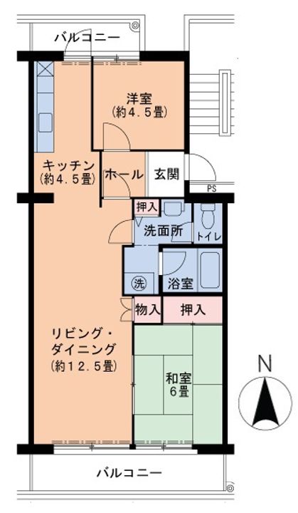 UR洛西福西公園の間取り