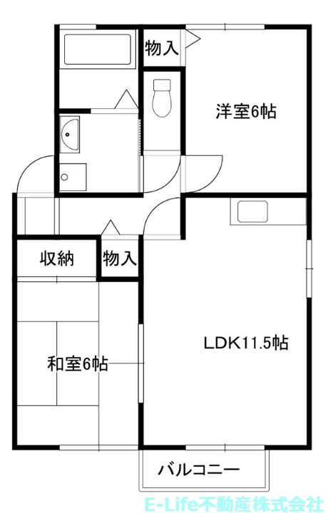蘇望フォレストA・Bの間取り