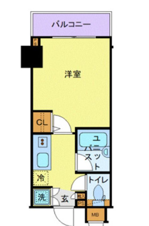 東京都新宿区住吉町(マンション)の賃貸物件の間取り