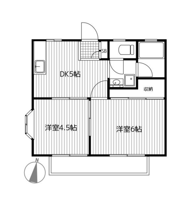 セントバレーA棟の間取り