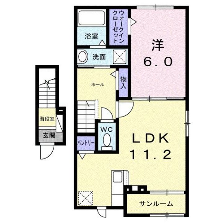 メゾンわかばの間取り