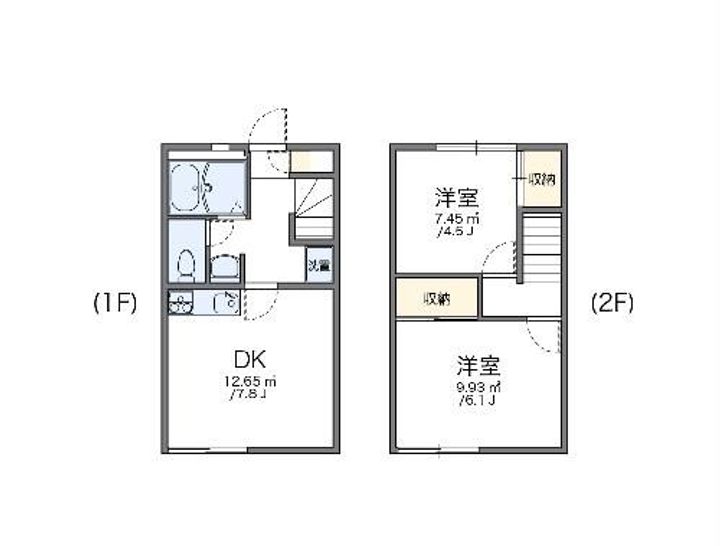 レオパレスドリームハウス2号館の間取り